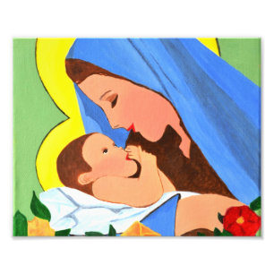 Maria et bébé Jésus Photo