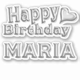 Maria Happy Birthday Autocollants Autocollants