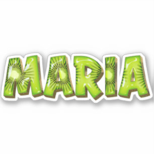 Maria Name Kiwi Design Autocollants