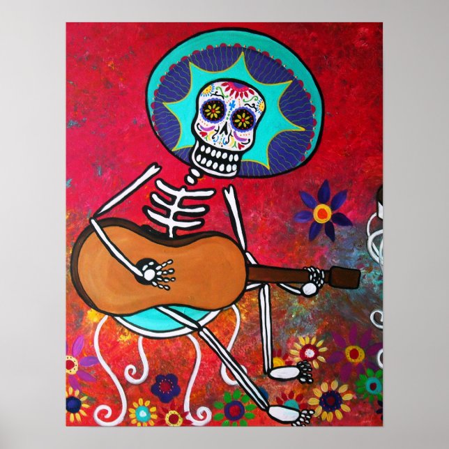 MARIACHI DAY OF THE DEAD POSTER (Devant)