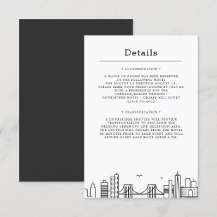 Mariage à Brooklyn   Invitation avec détails pour 