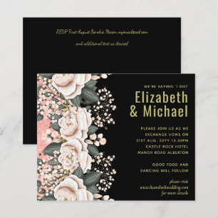 Mariage à budget maîtrisé avec des fleurs roses et