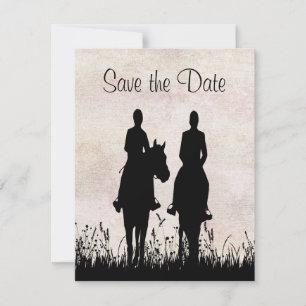 Mariage à cheval Équitation Save the Date