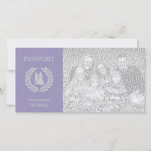 mariage à destination passeport (Devant)