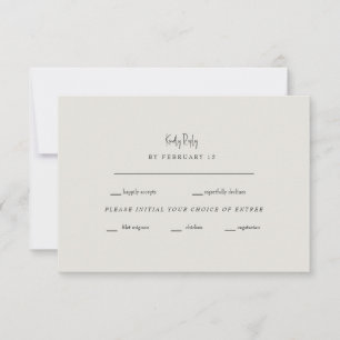 Mariage à la crème pour toujours fidèle RSVP