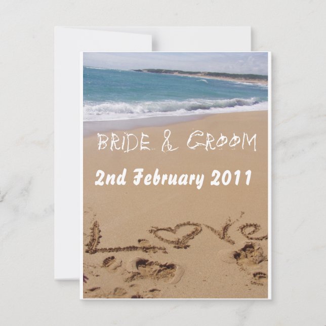 Mariage à la plage (Devant)