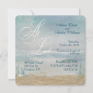 mariage à la plage avec étoile de mer