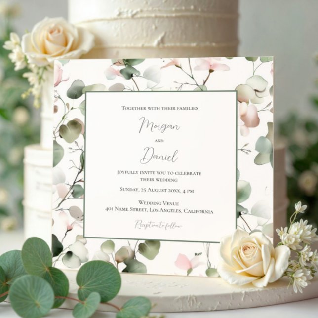Mariage à l'aquarelle d'eucalyptus  (Créateur téléchargé)