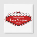 Mariage à Las Vegas Magnet<br><div class="desc">Personnalisez votre aimant Mariage avec votre propre texte1 Ajouter Enregistrer la date et les noms de la mariée et de la mariée.</div>