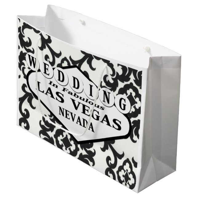 MARIAGE À Las Vegas Sac Cadeau (Devant Angle)