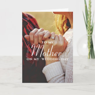 Mariage À Ma Mère, Simple Carte Minimaliste