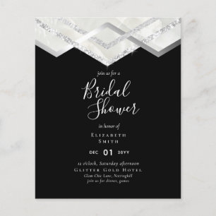 Mariage à moindre budget FLYER Invitation Glam Dec