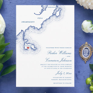 Mariage à Oceanview de Nahant Carte de Nahant Mari