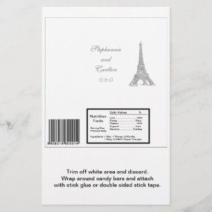 Mariage à Paris Grand Bar Wrapper de Hershey