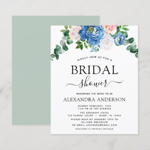 Mariage à petit budget Eucalyptus Bleu Rose Floral