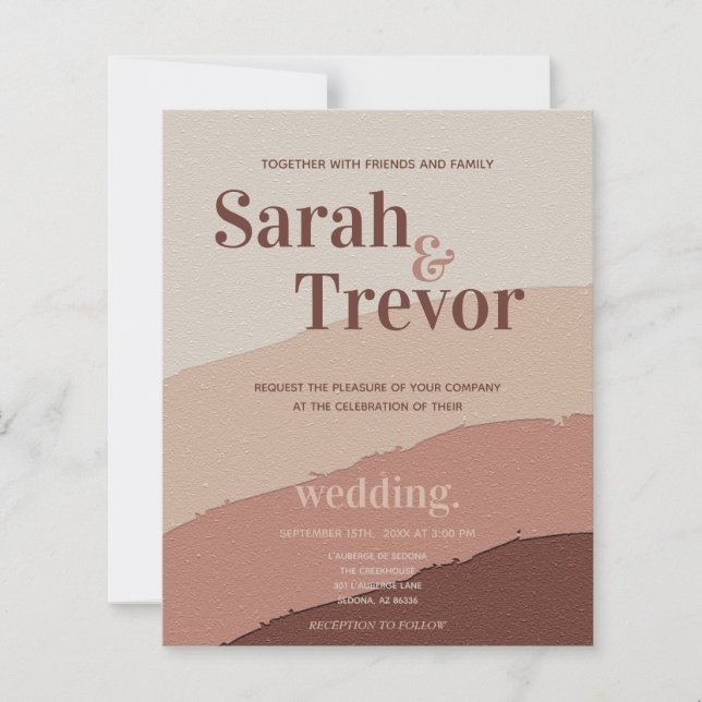 Mariage à petit budget Funky inspiré des années 70 (Devant)