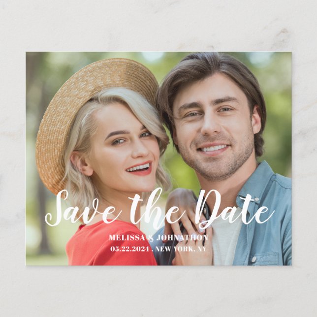 Mariage à petit budget Photo Flat Save The Date  (Devant)