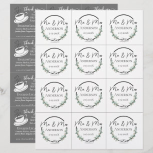 Mariage à thé noir blanc Mariage couleurs