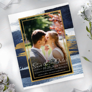 Mariage Abstrait Enregistrer la date Invitations