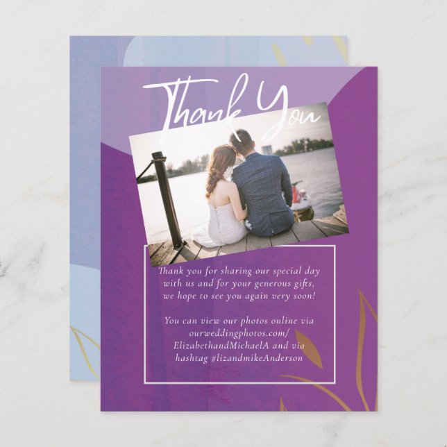 Mariage Abstrait moderne scandinave japonais (Devant / Derrière)