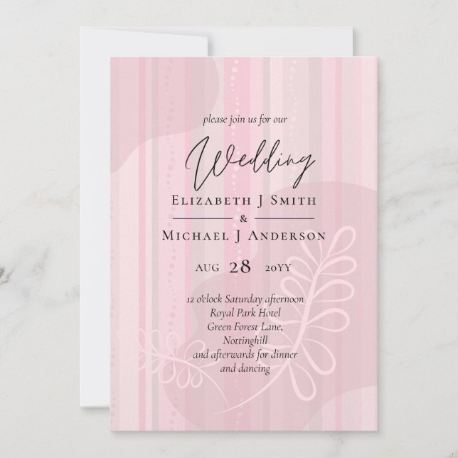 Mariage Abstrait moderne scandinave japonais (Devant)