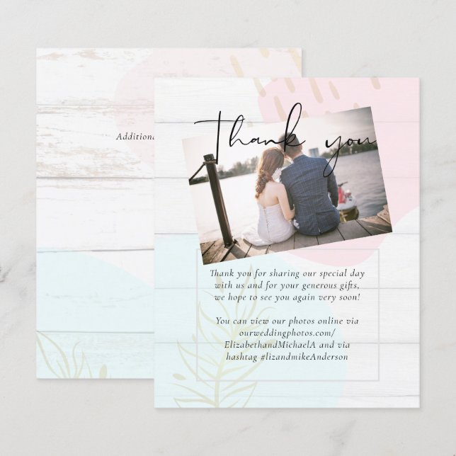 Mariage Abstrait moderne scandinave japonais (Devant / Derrière)