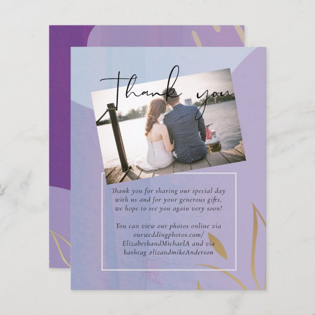 Mariage Abstrait moderne scandinave japonais (Devant / Derrière)