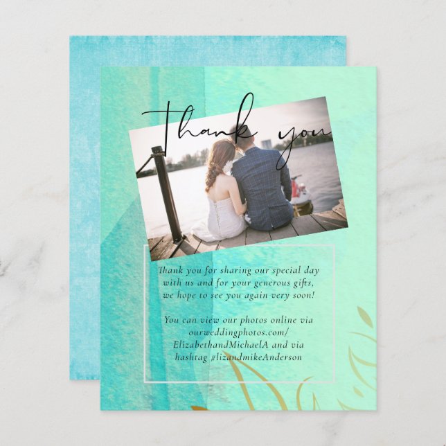 Mariage Abstrait moderne scandinave japonais (Devant / Derrière)