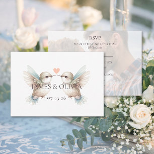 Mariage adorable Ajouter une carte RSVP photo