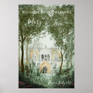 Mariage Affiche de bienvenue Castle Dreams