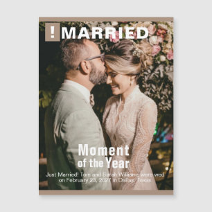 Mariage Ajouter Photo Magazine Couverture Magnétiq