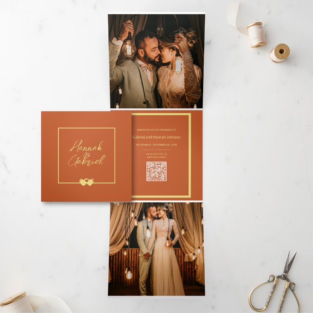 Mariage Ajouter une carte de Faire-part photo (Wedding Add Photo Announcement Card)