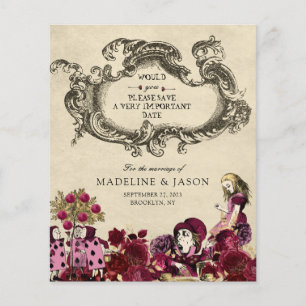 MARIAGE Alice au Pays des Merveilles Bourgogne Or