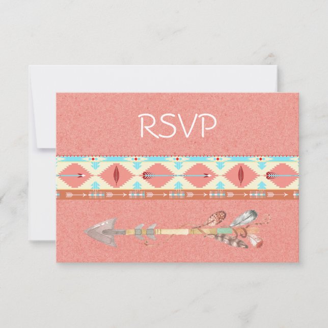 Mariage amérindien RSVP (Devant)