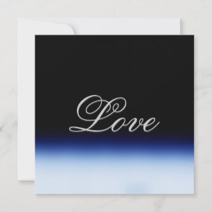 Mariage Amour Noir Bleu Sophistiqué