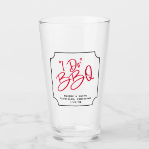 Mariage Amusant BBQ Verre Rouge et Noir