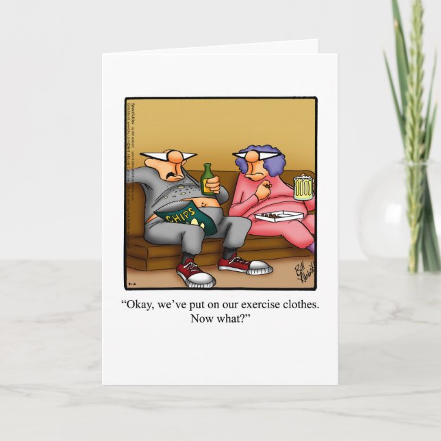 Mariage Anniversaire Humour Carte de voeux (Devant)