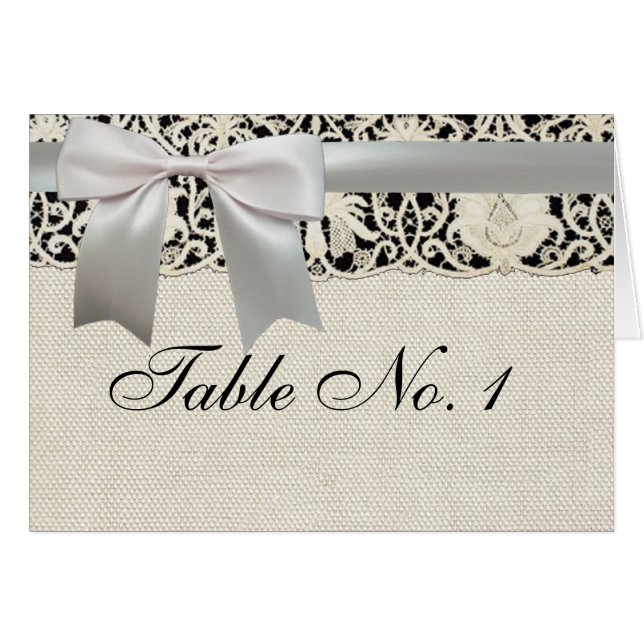 Mariage Antique Dentelle Lin Blanc Classique Joli (Devant Horizontal)