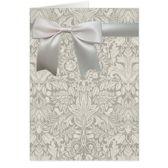 Mariage Antique Dentelle Lin Blanc Classique Joli (Devant)