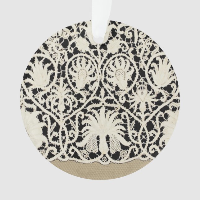 Mariage Antique Dentelle Lin Blanc Classique Joli (devant)