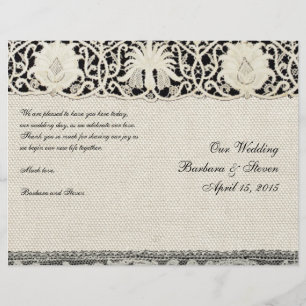 Mariage Antique Dentelle Lin Blanc Classique Joli
