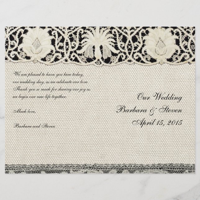 Mariage Antique Dentelle Lin Blanc Classique Joli (Devant)