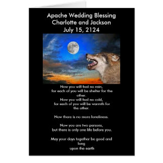 Mariage Apache Bénédiction Loup Gris