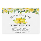 Mariage aquarelle floral citrons limoncello