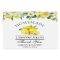 Mariage aquarelle floral citrons limoncello