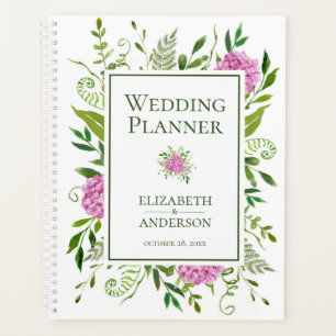 Mariage aquarelle floral hydrangeas roses