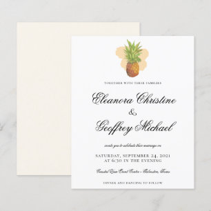 MARIAGE Aquarelle Tropical Pineapple Pas Cher