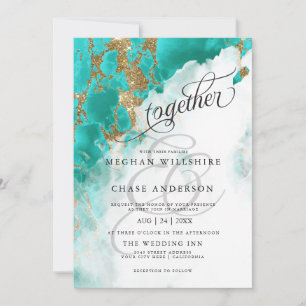 MARIAGE Aquarelle turquoise BarefootBride™