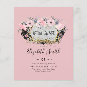 MARIAGE - Argent Rosegold Floral Girl Parties scin