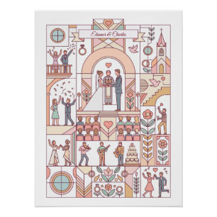 Mariage Art Déco de Conte de Fées